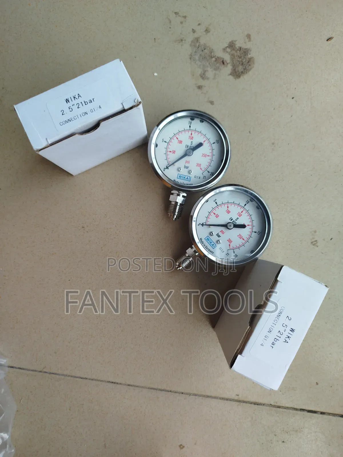 Pressure Gauge Wika 21 Bar 300 Psi