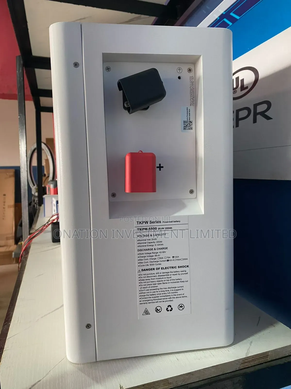 5kwh 25.6v Taico Lithium Battery