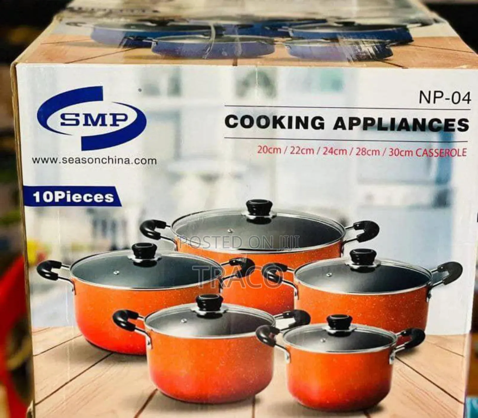 SMP 10pcs Non Stick Pot Cookware Set