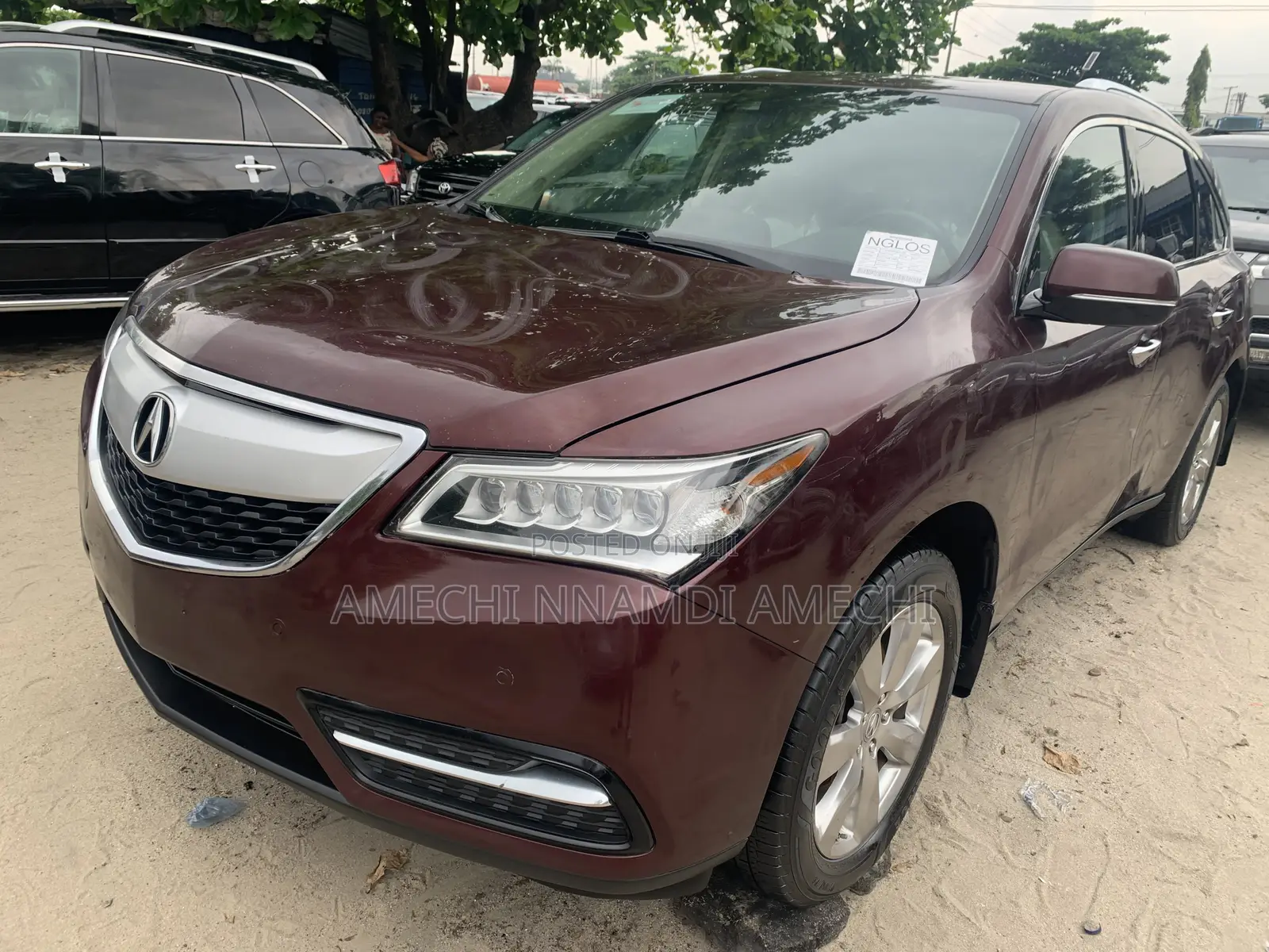 Acura MDX SH 4dr SUV AWD (3.5L 6cyl 9A) 2016 Red
