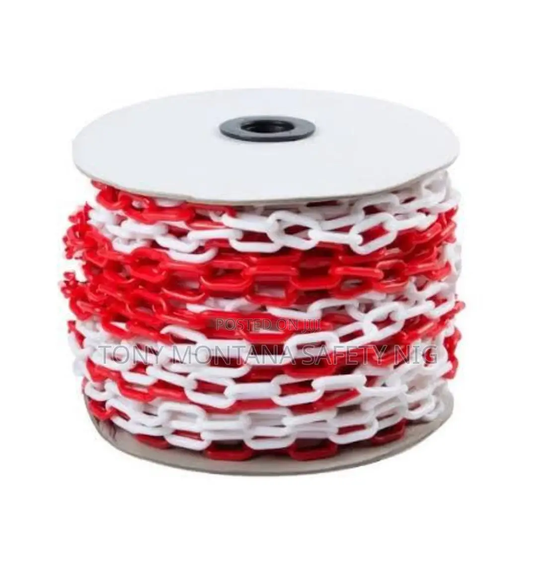 Red And White Plastic Chain (6mm X 25mtr , 8mm X 25mtrs )