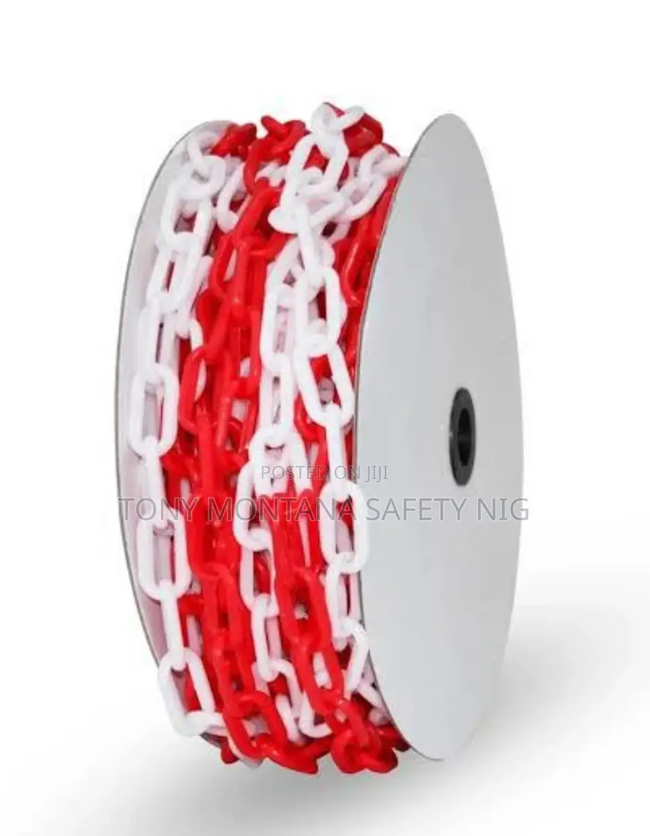 Red And White Plastic Chain (6mm X 25mtr , 8mm X 25mtrs )