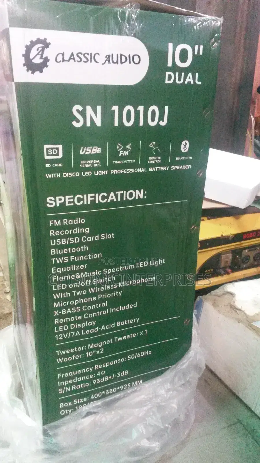 Classic Audio Pa System Double 10 Inches