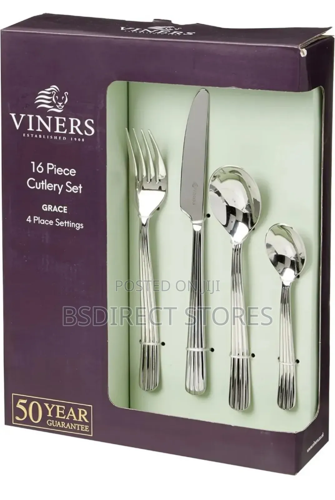 VINERS GRACE 18/10 Stainless Steel 16 Piece Cutlery Gift Set