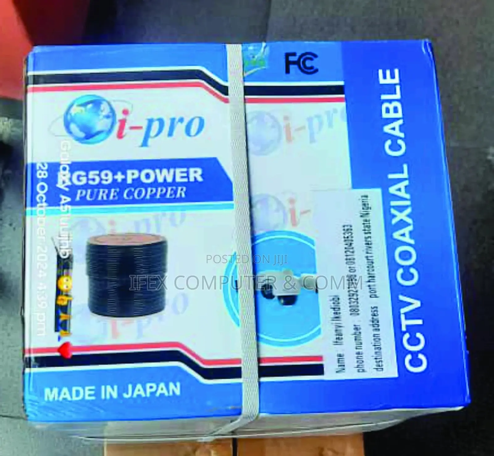 Rg59 Coaxial Cable + Power for CCTV