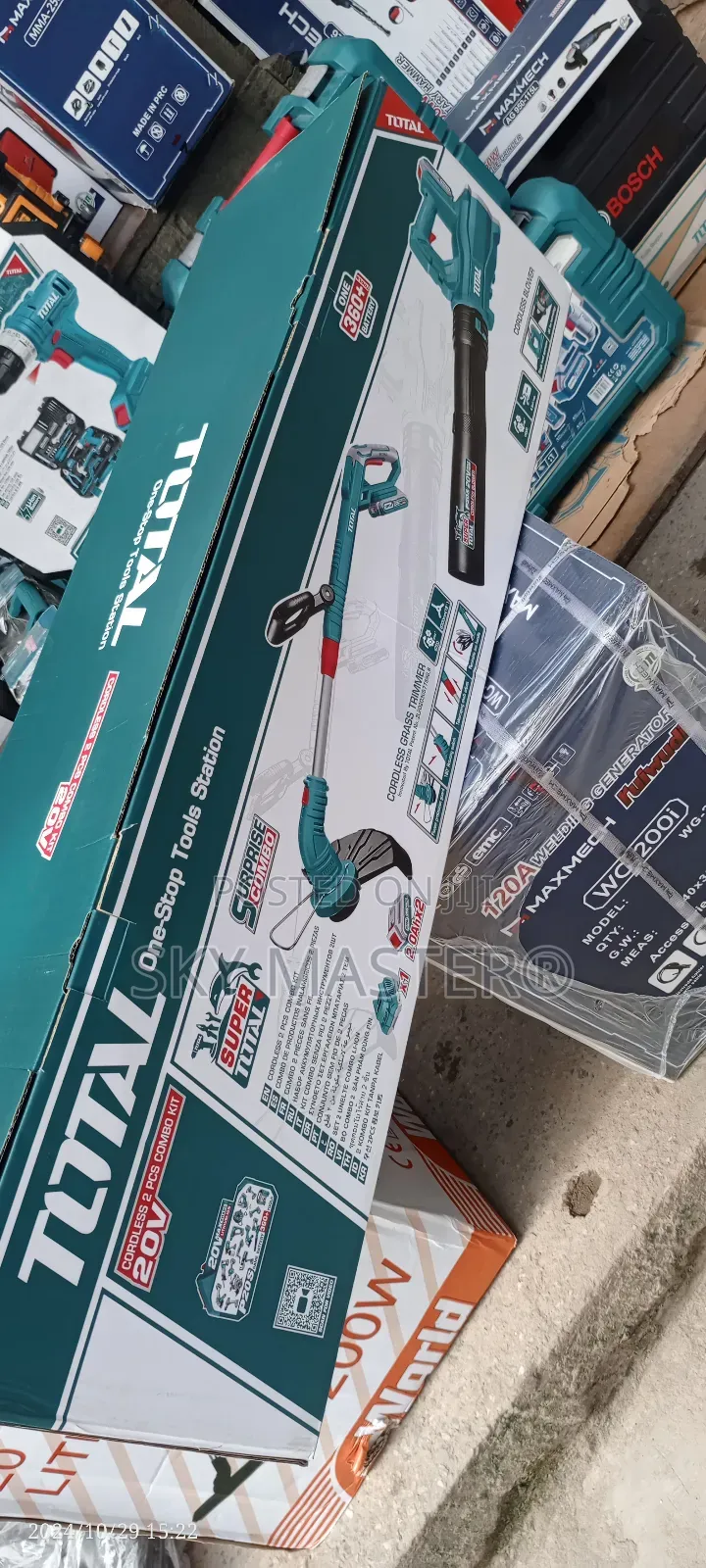 Total Cordless Brush Cutter With Air Blower