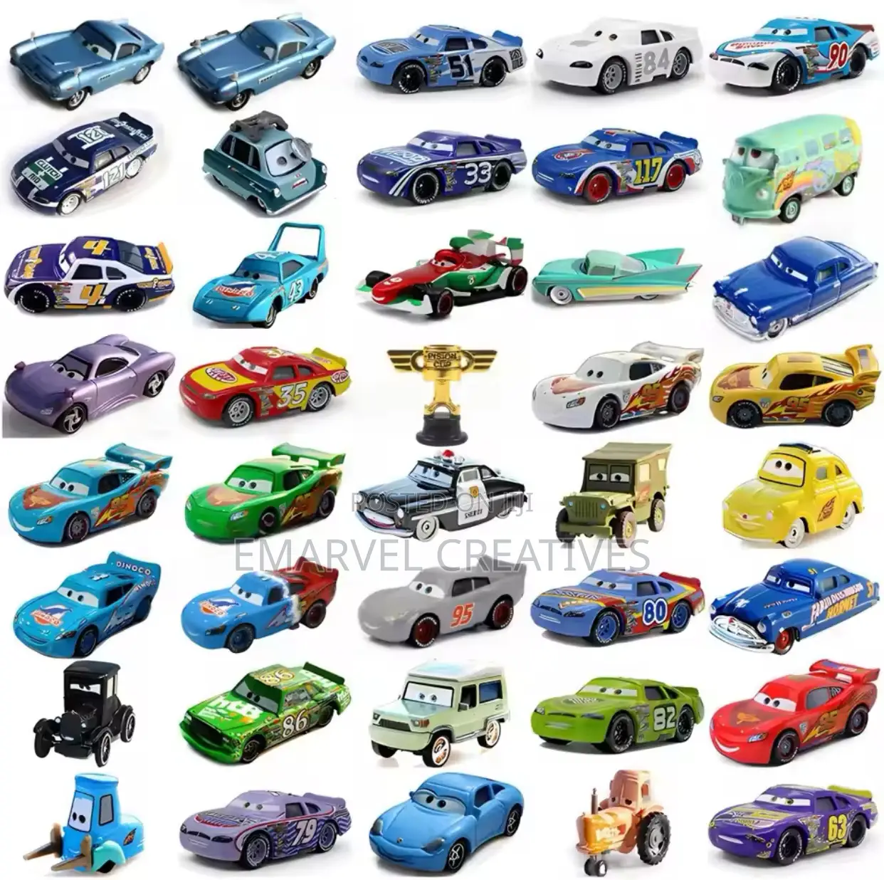 100pcs Plastic Diecast Car Mini Cars Model