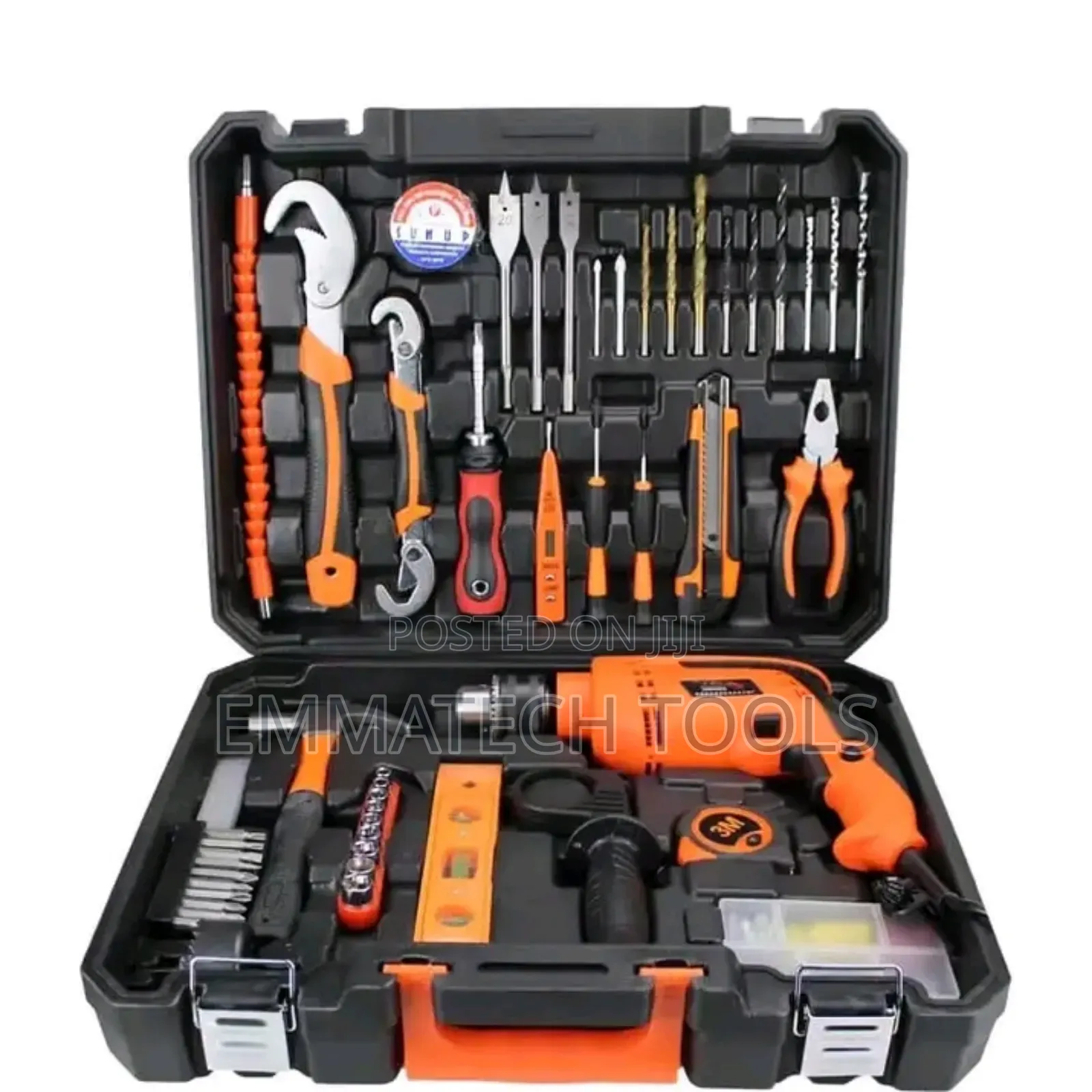 Tools Box Set With Electric Drill Machine