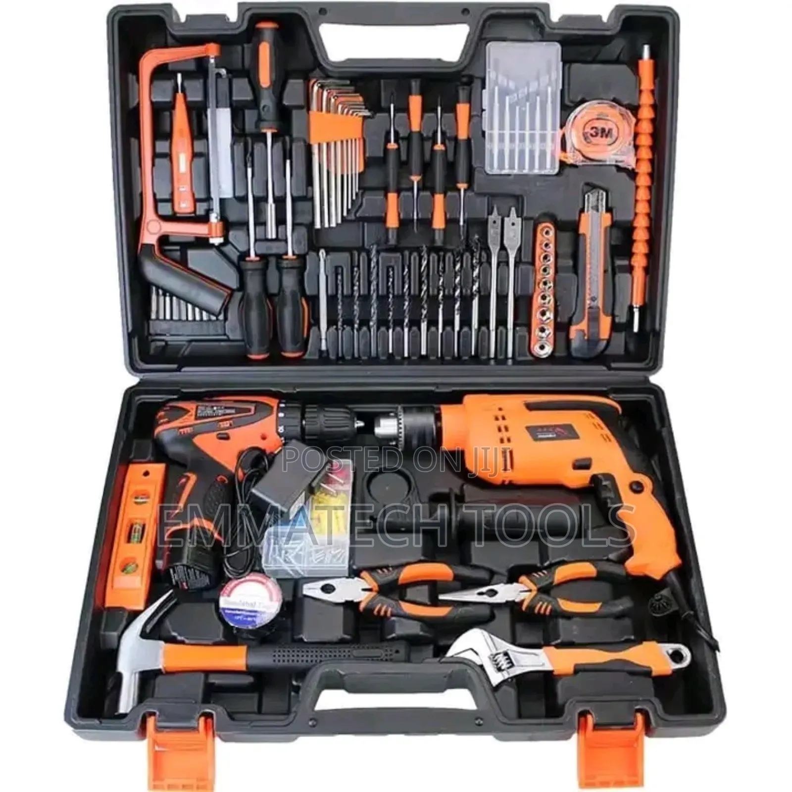 Tools Box Set With Electric Drill Machine