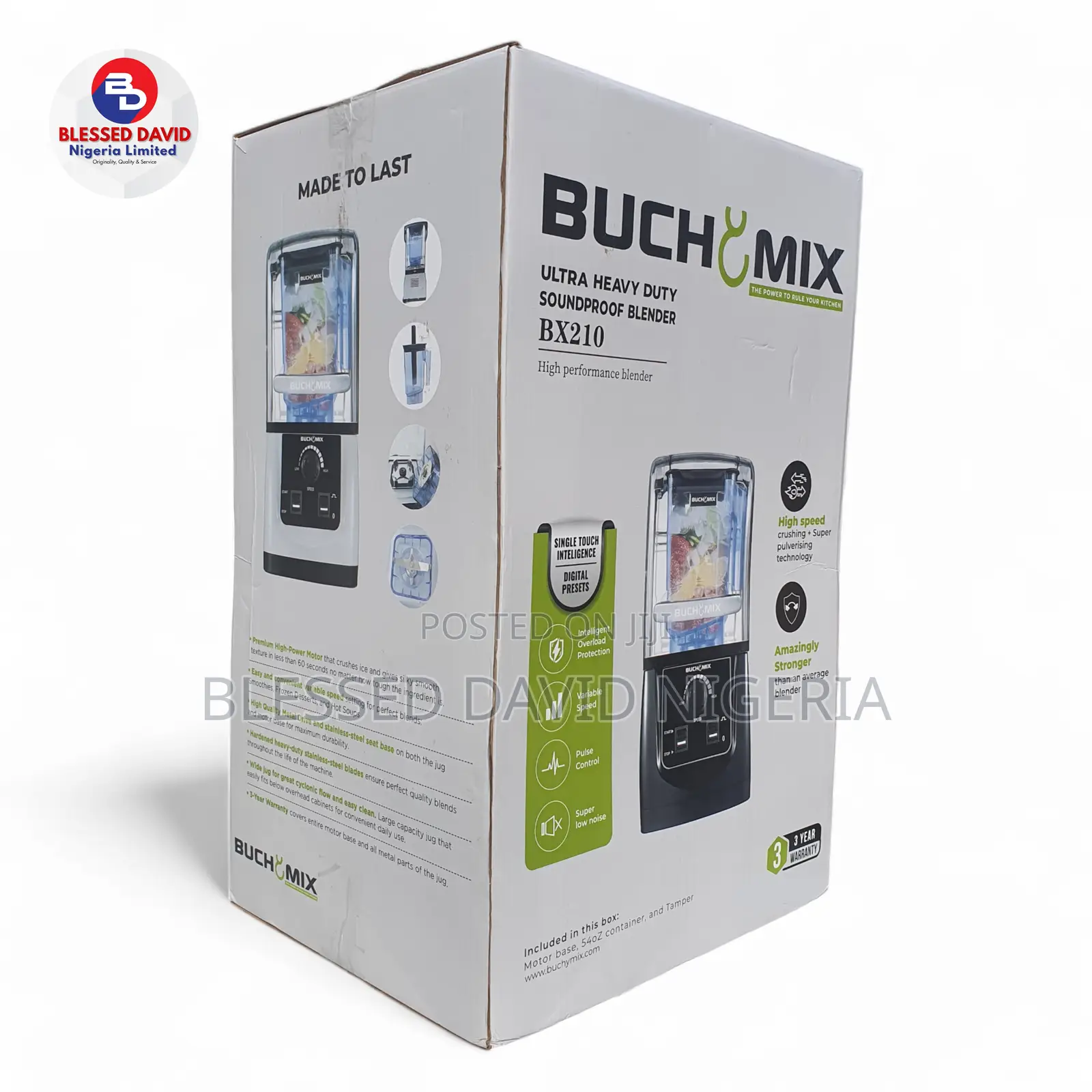 Buchymix Heavy Duty Soundproof Blender With Manual Control