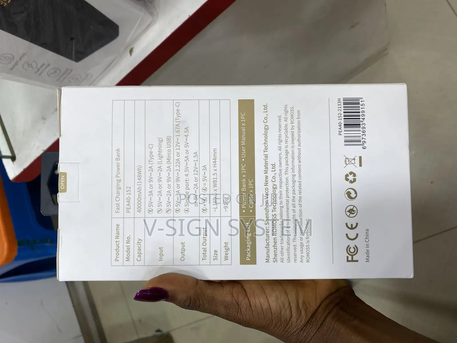 Romoss Fast Charging Power Bank