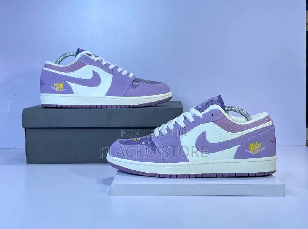 Original Nike Air Jordan 1 Low Unity Purple Sneakers