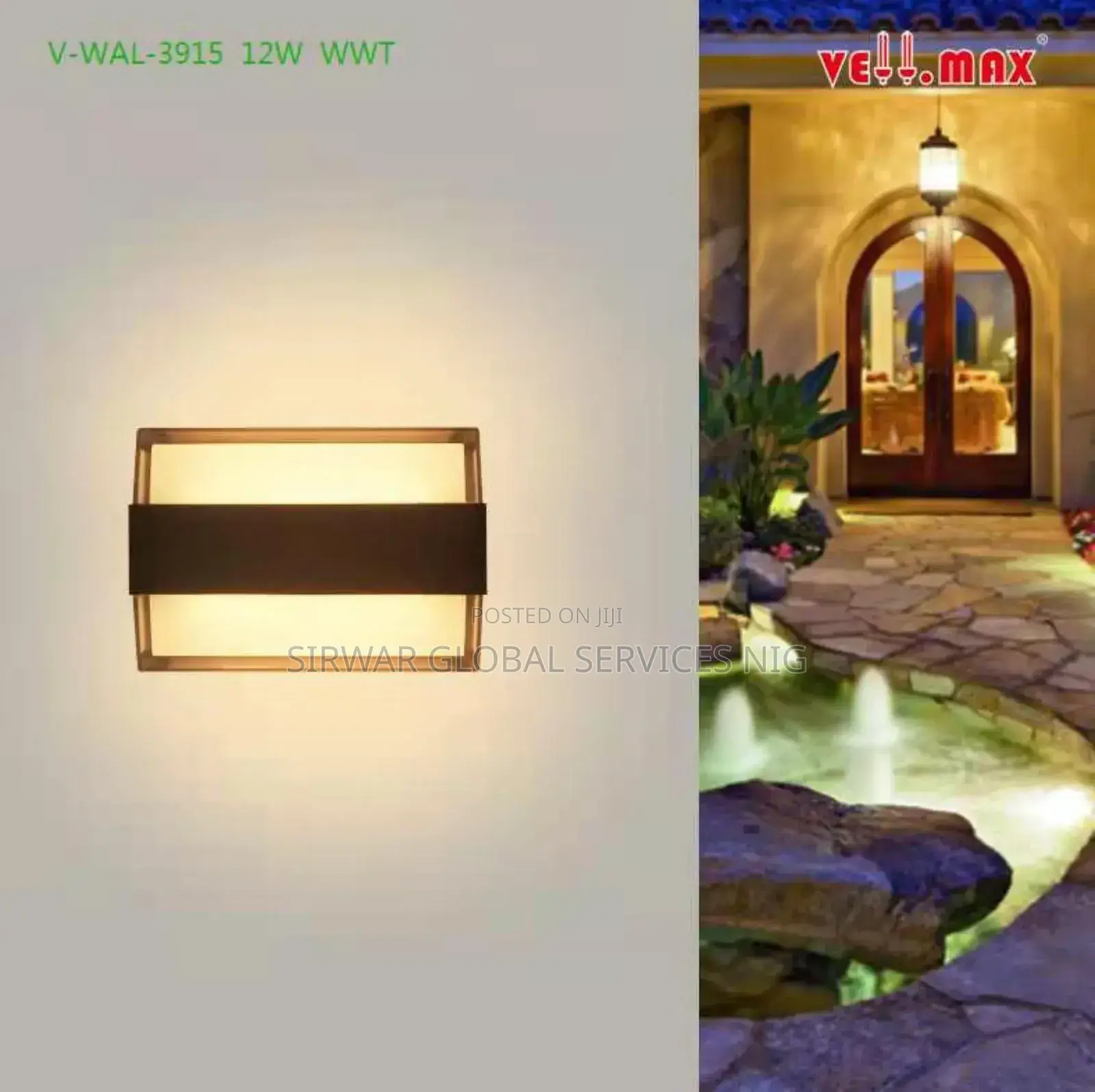 Outdoor Security Fence Light