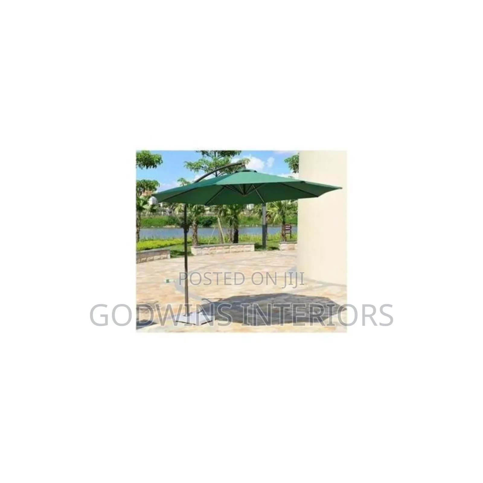 Garden Umbrella Cantilever Support With Marble Base