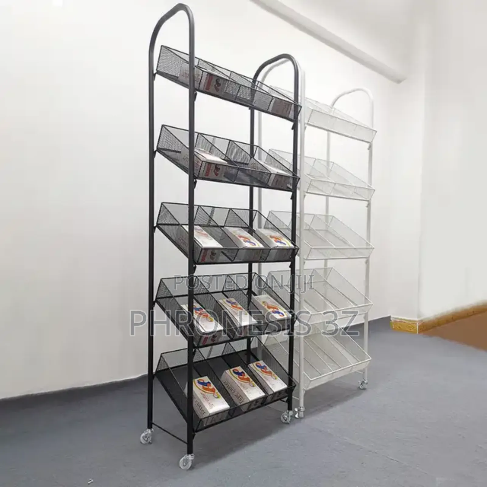 Supermarket 5 Tier, 15 Bins Snack Rack