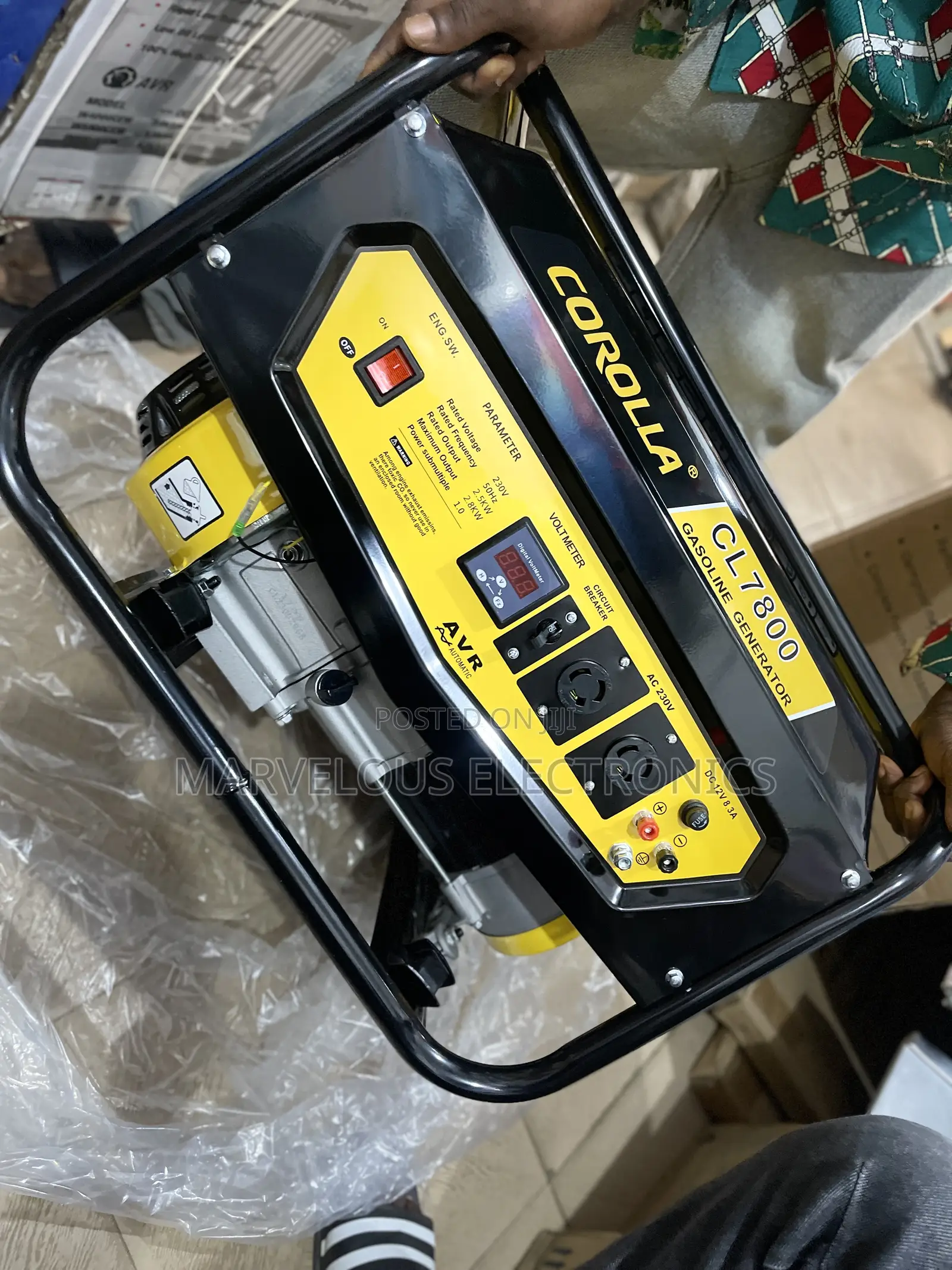 Brand New Corrola 4:5kva Generator Full Cooper Coil Engine