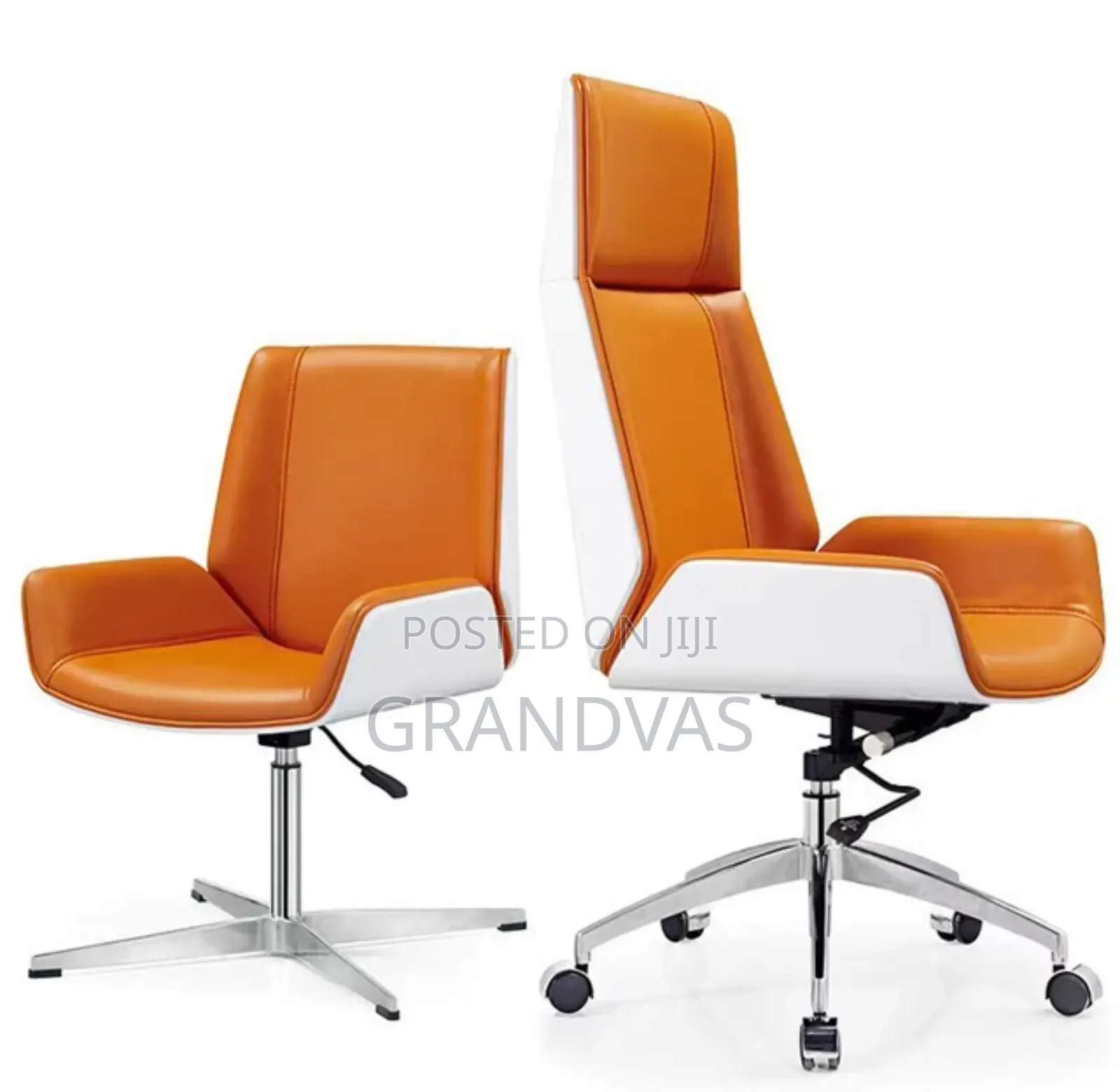 Executive Office Chair With Genuine Leather