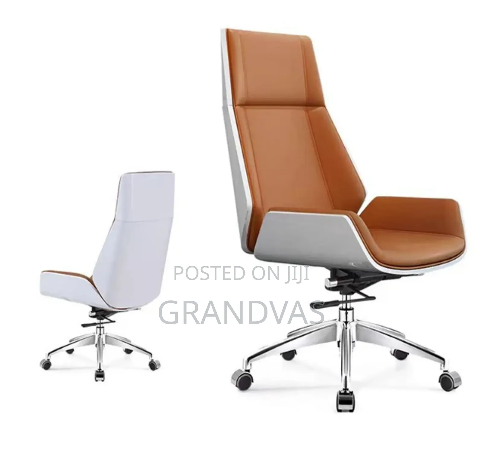 Executive Office Chair With Genuine Leather