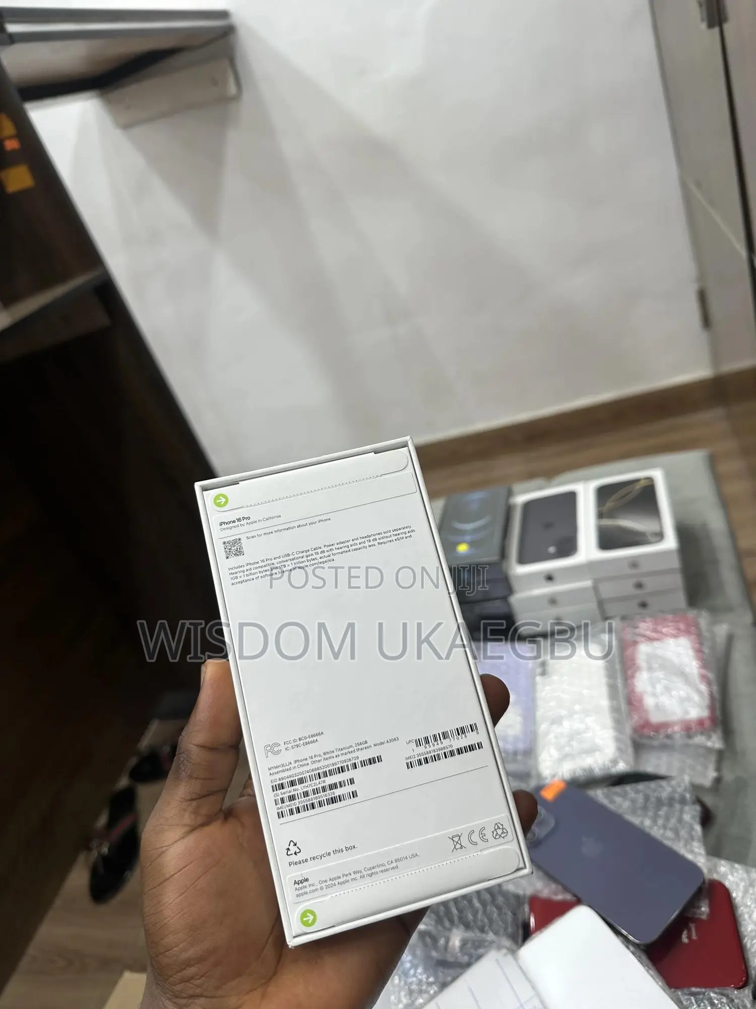 New Apple iPhone 16 Pro 256 GB White