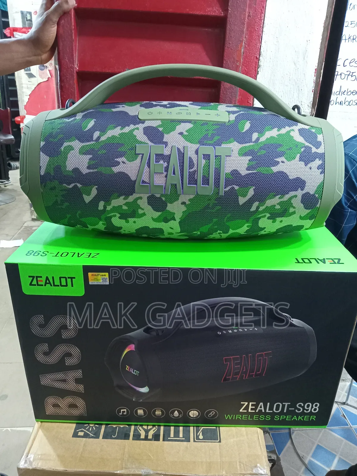 Zealot 160W Superbass Bluetooth Speaker 36000mah Battery S98