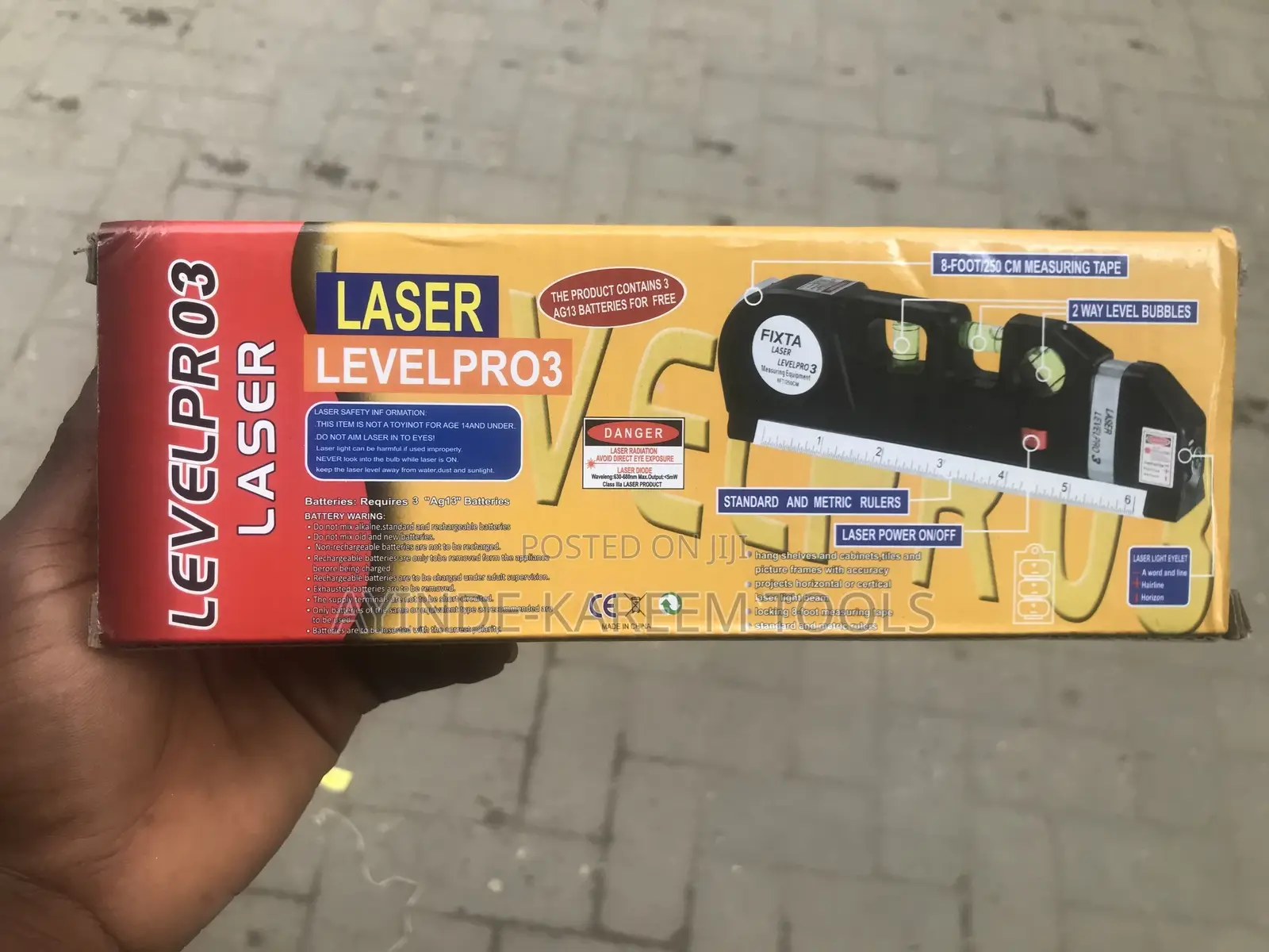 Laser Level Pro With Plum ,Tape and Rule