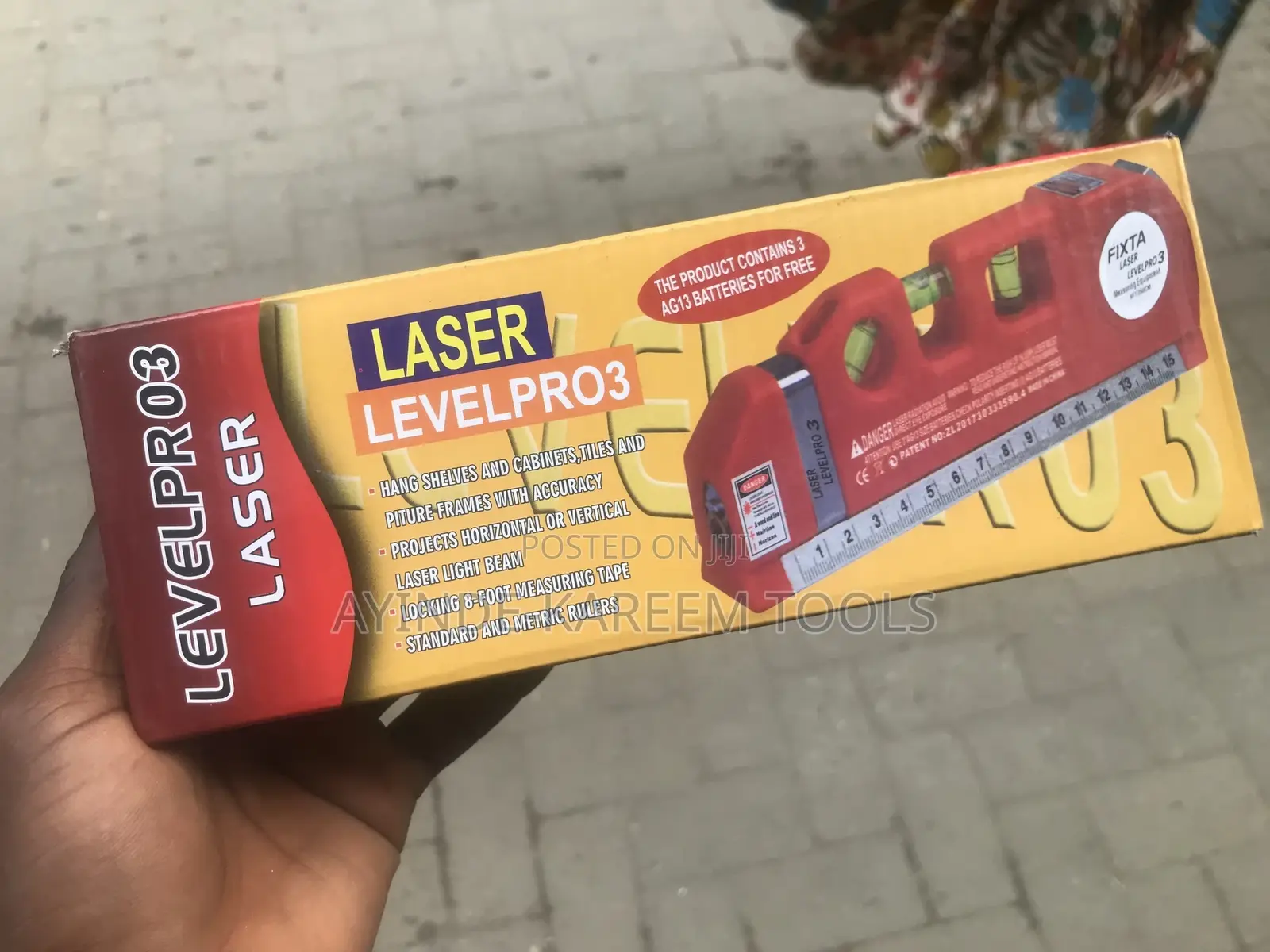 Laser Level Pro With Plum ,Tape and Rule
