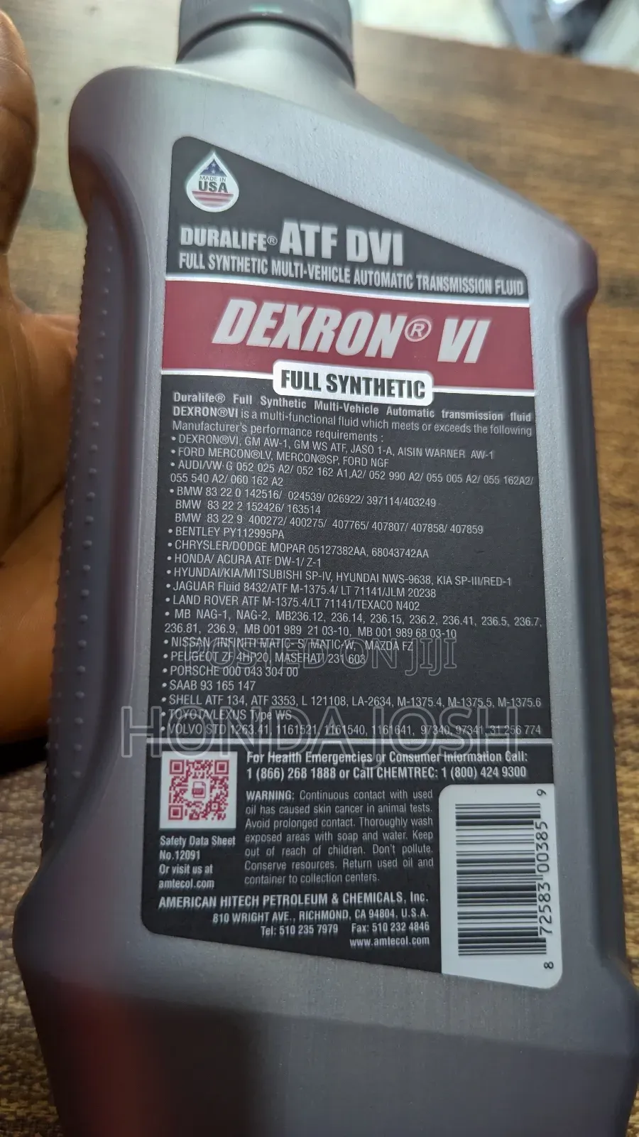 Honda/Acura Gear Oil ATF Dw-1