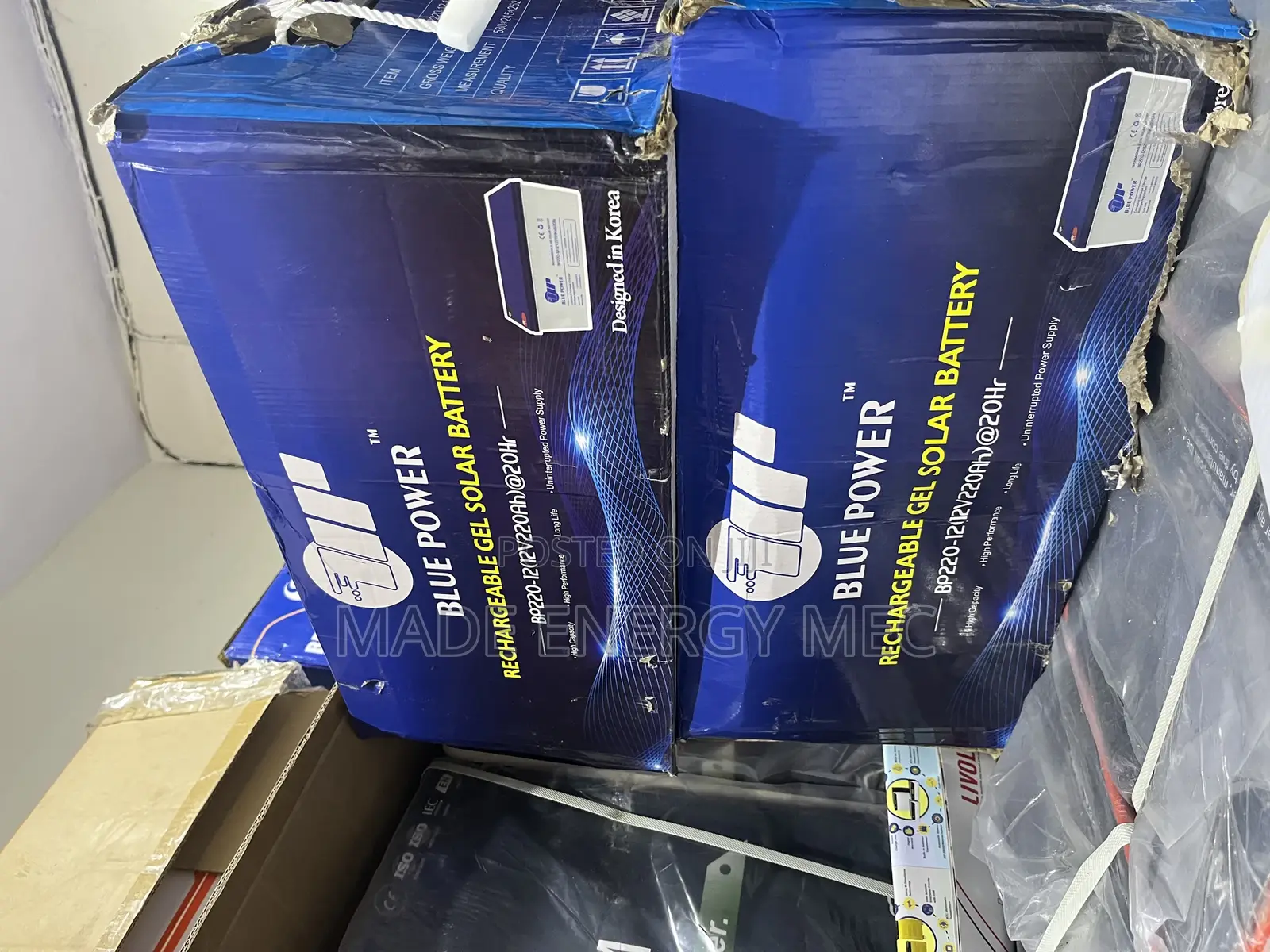 Bluepower Rechargeable Gel Solar Battery 220ah