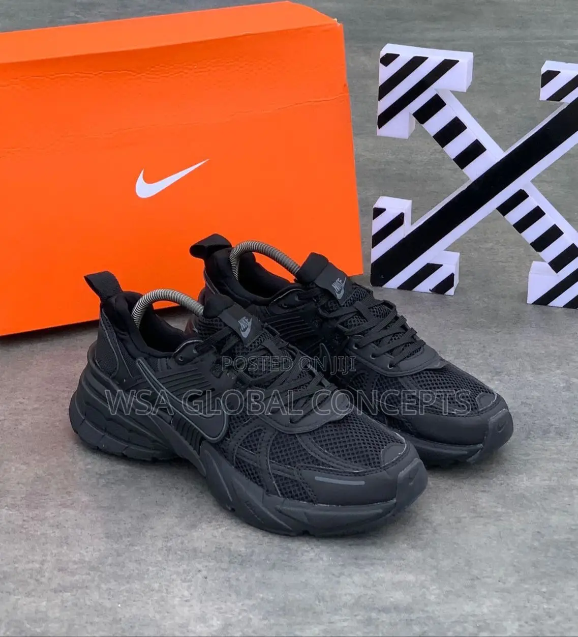 Nike V2K Runner Black Sole Sneakers
