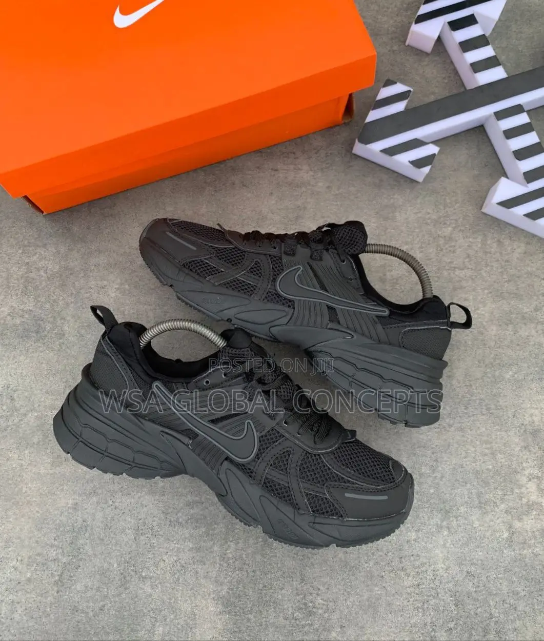 Nike V2K Runner Black Sole Sneakers