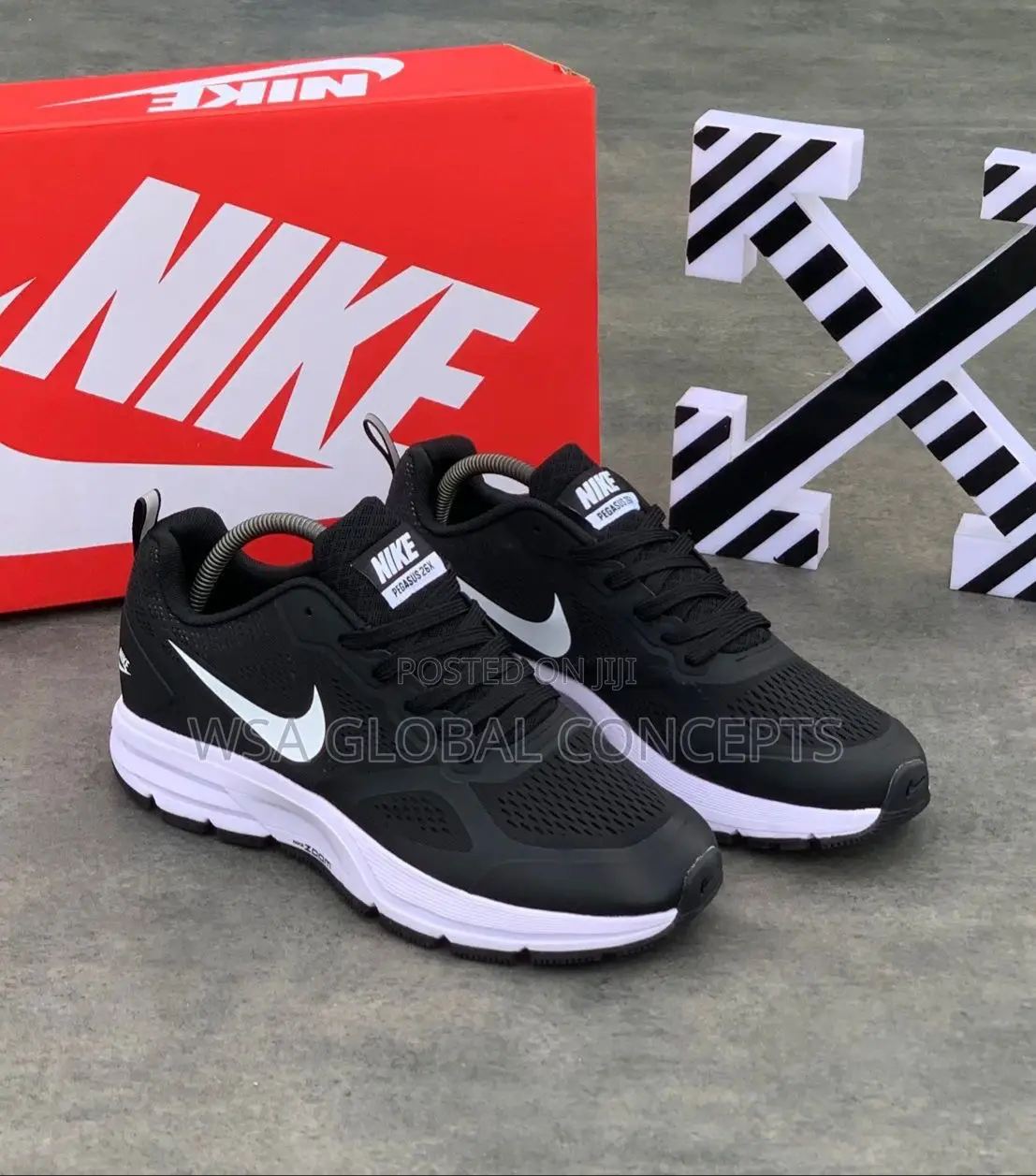 Nike Zoom Pegasus 26X Black White Sneakers
