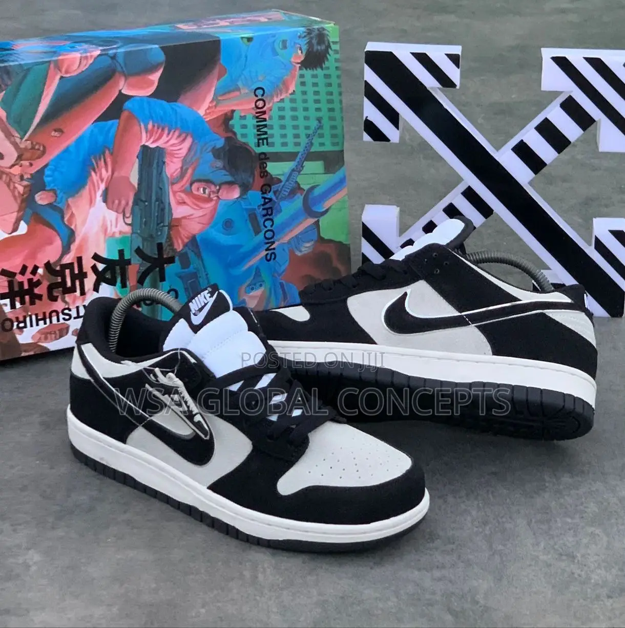 Nike Sb Otomo Katsuhiro Brown and Creamy Sneakers