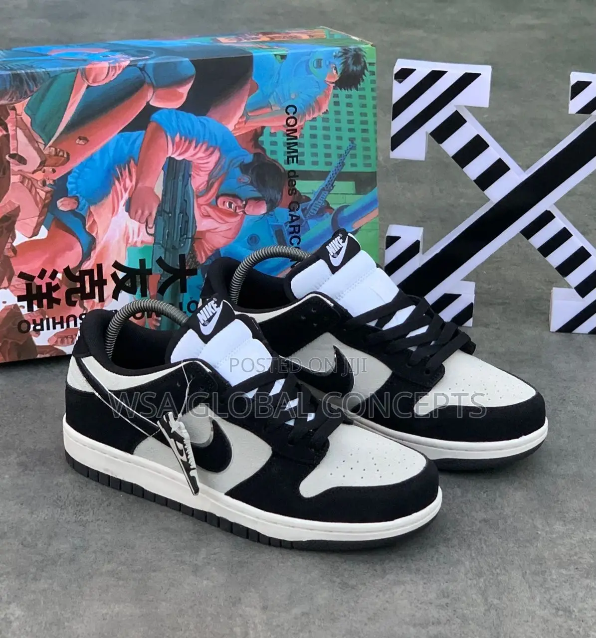 Nike Sb Otomo Katsuhiro Brown and Creamy Sneakers