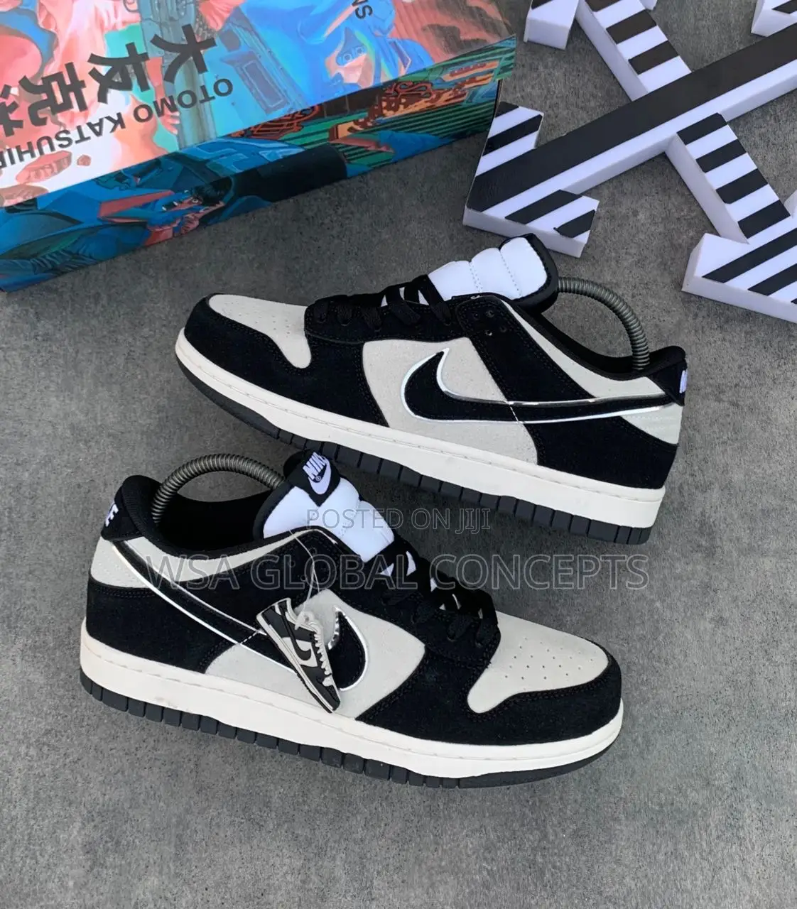 Nike Sb Otomo Katsuhiro Brown and Creamy Sneakers