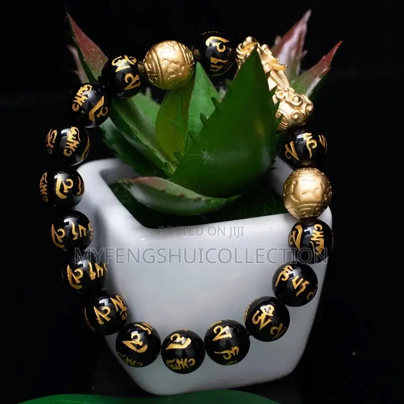 Fortified Feng Shui Obsidian Wealth Bracelet