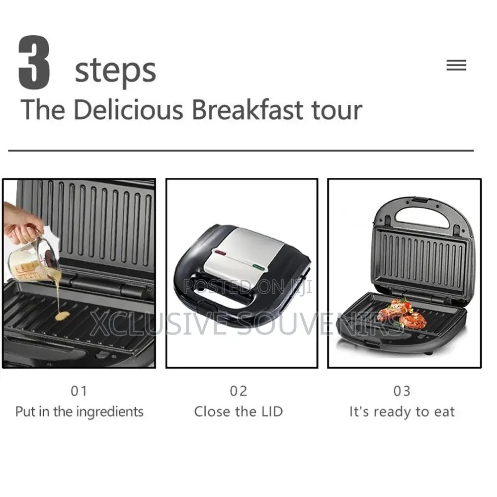 Sokany 6in1 Sandwich Maker Electric Grill Waffle Maker