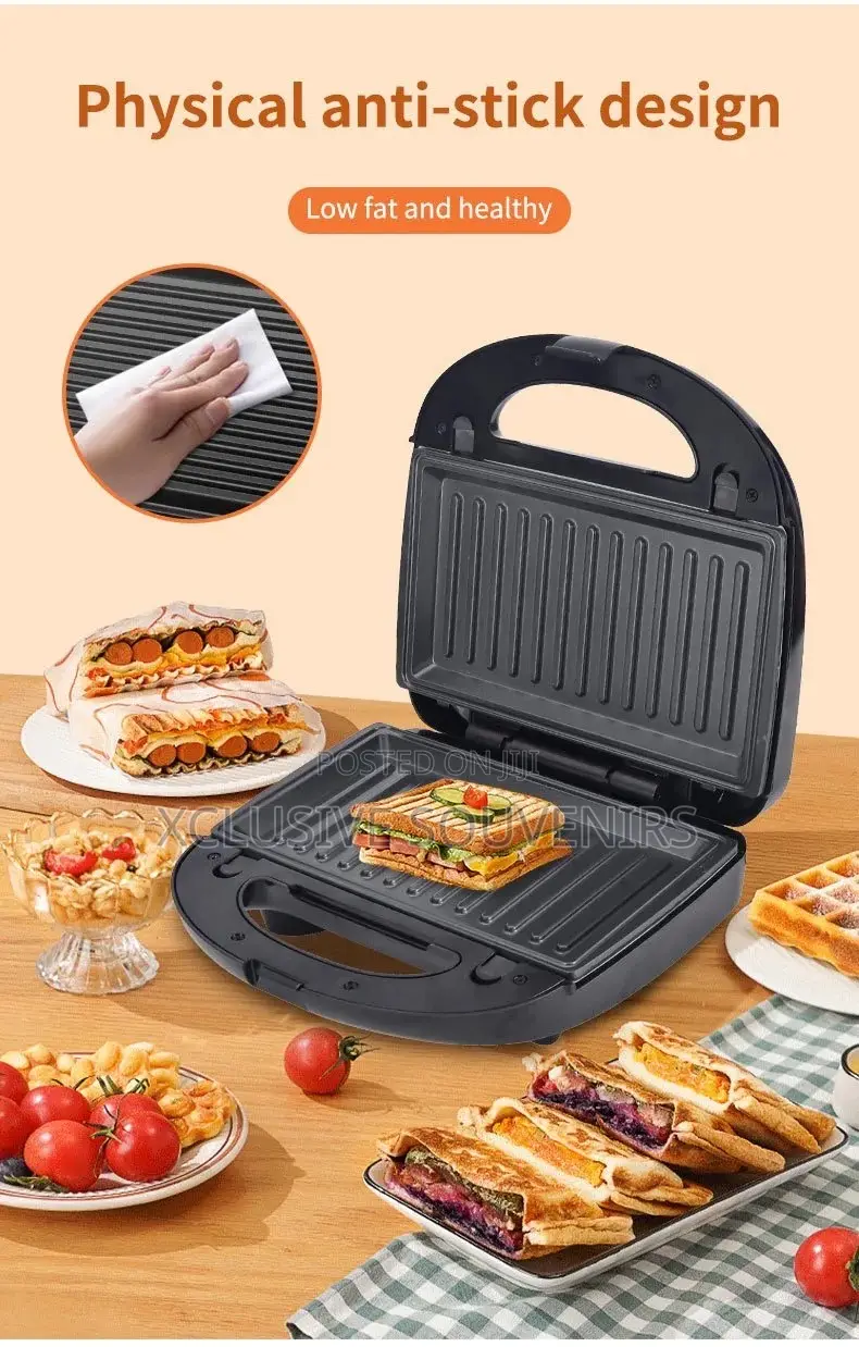 Sokany 6in1 Sandwich Maker Electric Grill Waffle Maker