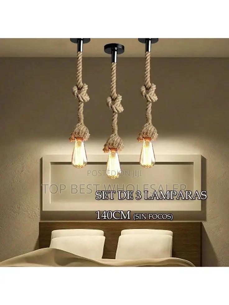 Vintage Single Dropping Pendants Rope Light