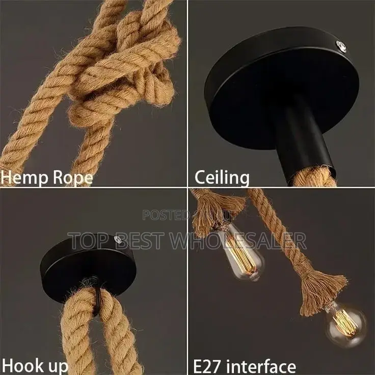 Vintage Single Dropping Pendants Rope Light
