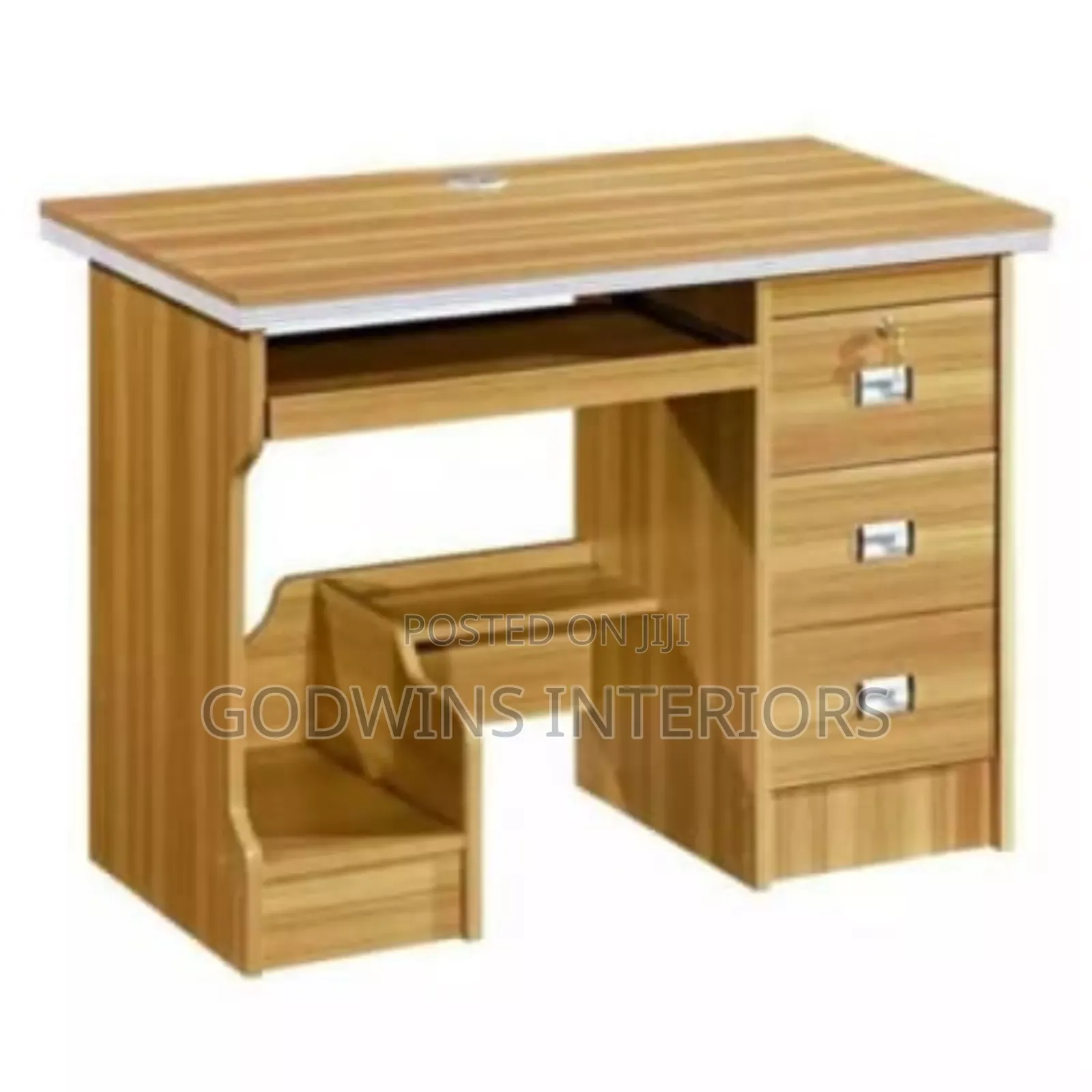Swivel Mesh Chair With Headrest Office Table Set