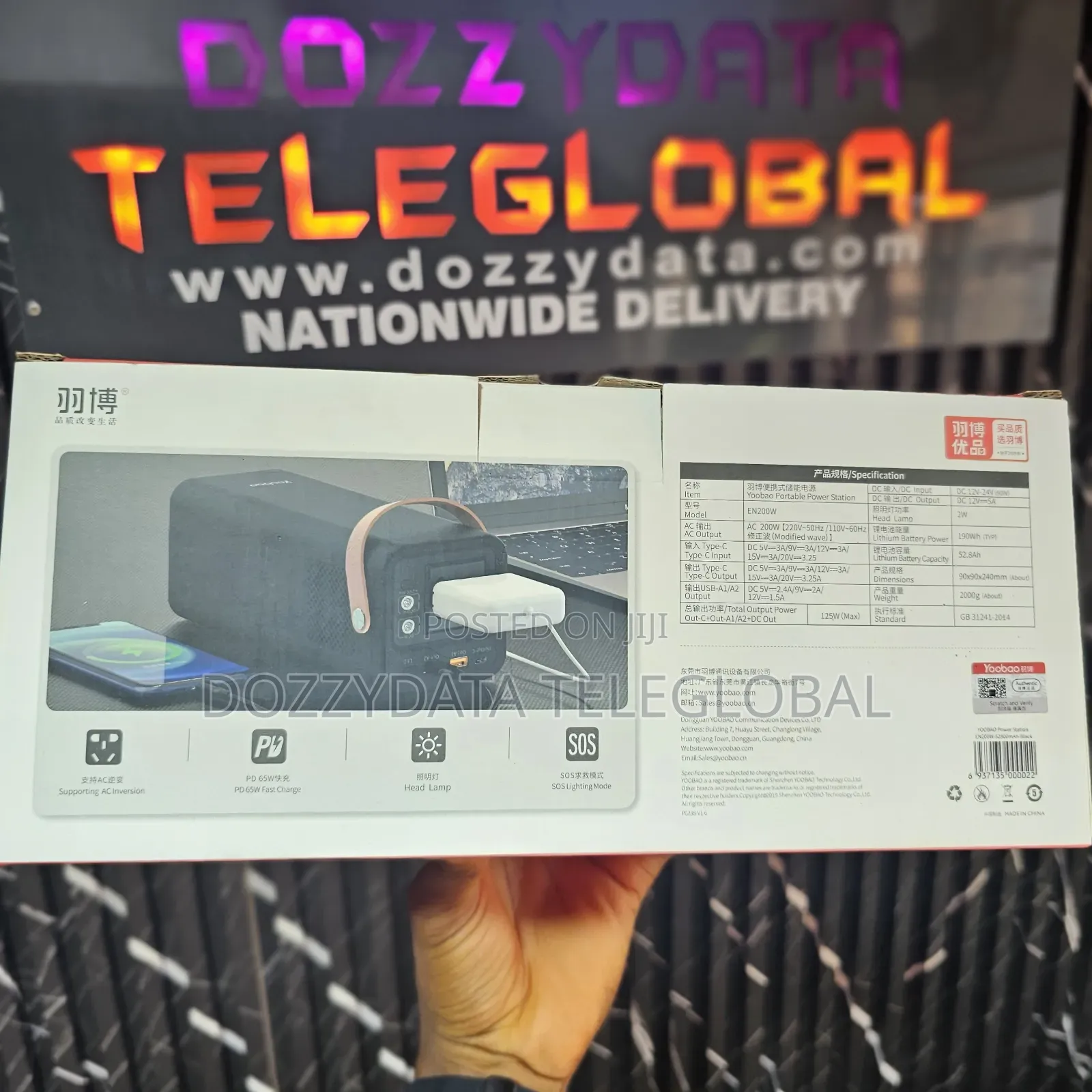 Yoobao EN200W 52800mah 65w Laptop Powerbank Powerstation