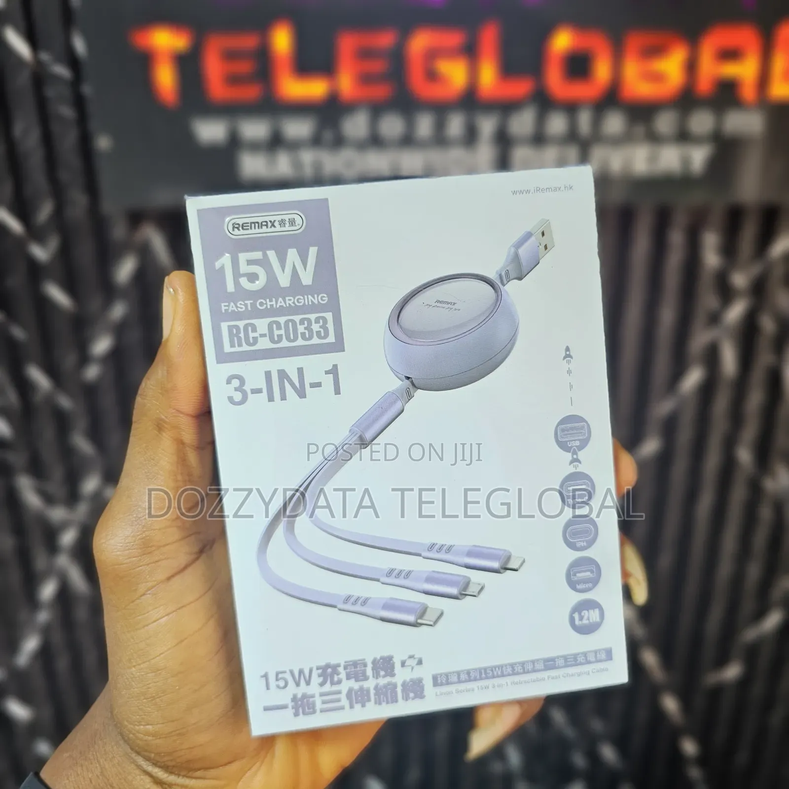 Remax 15w Rc C033 3 in 1 Fast Charging Cable