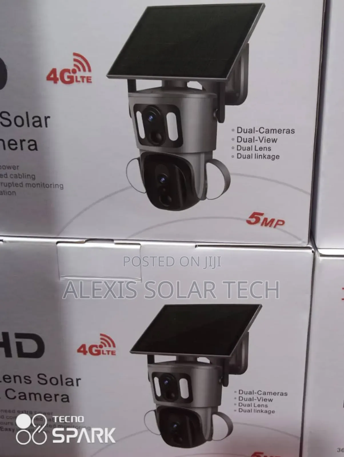 UBOX 5mp 4G Dual Lens Solar PTZ Camera