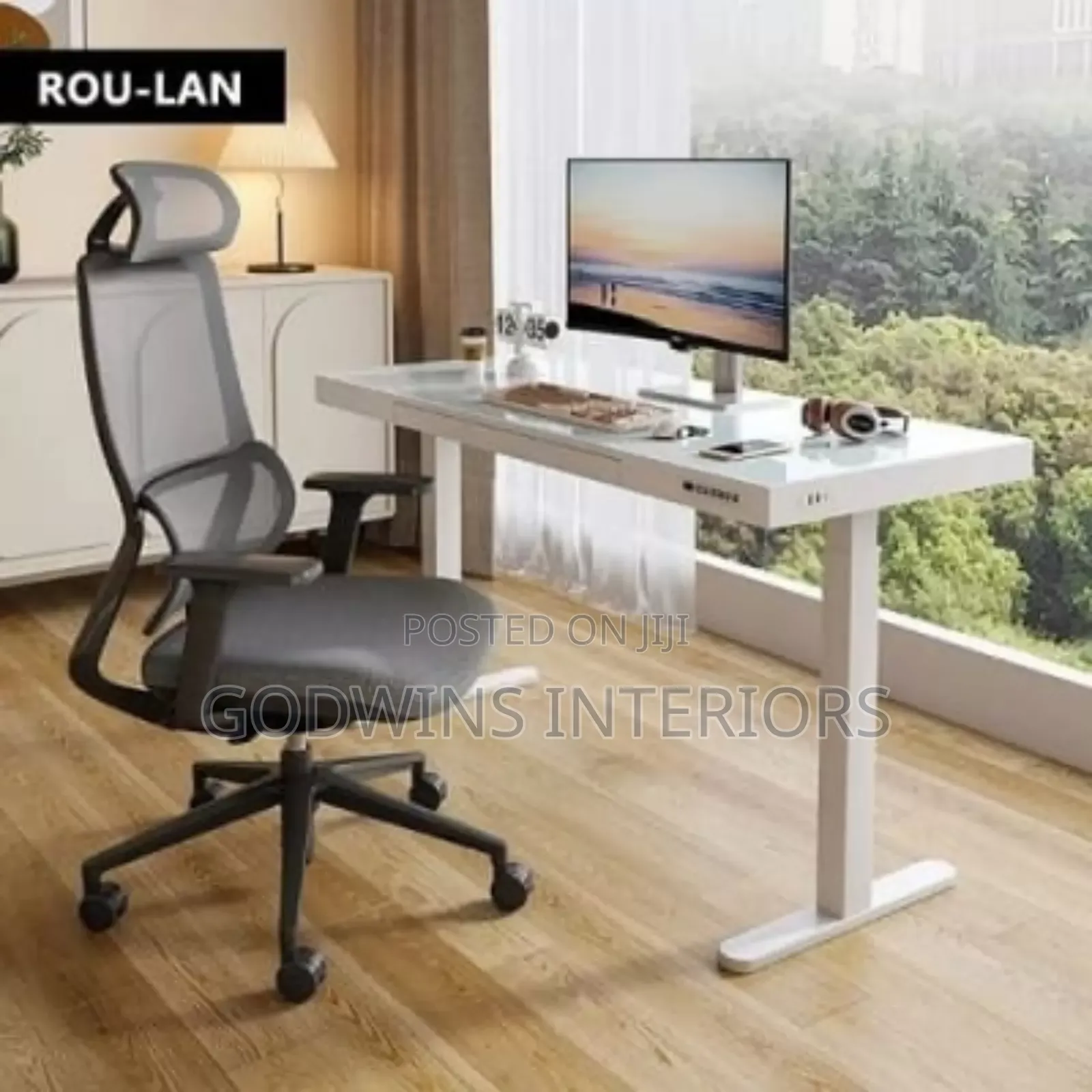 Pro Electric Adjustable Table With Charging Pad Usb Port