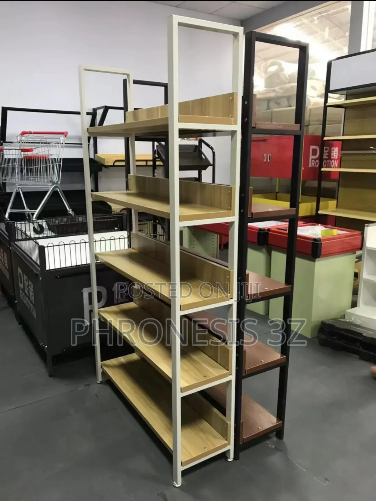 4ft Multipurpose Steel-Wood Shelf