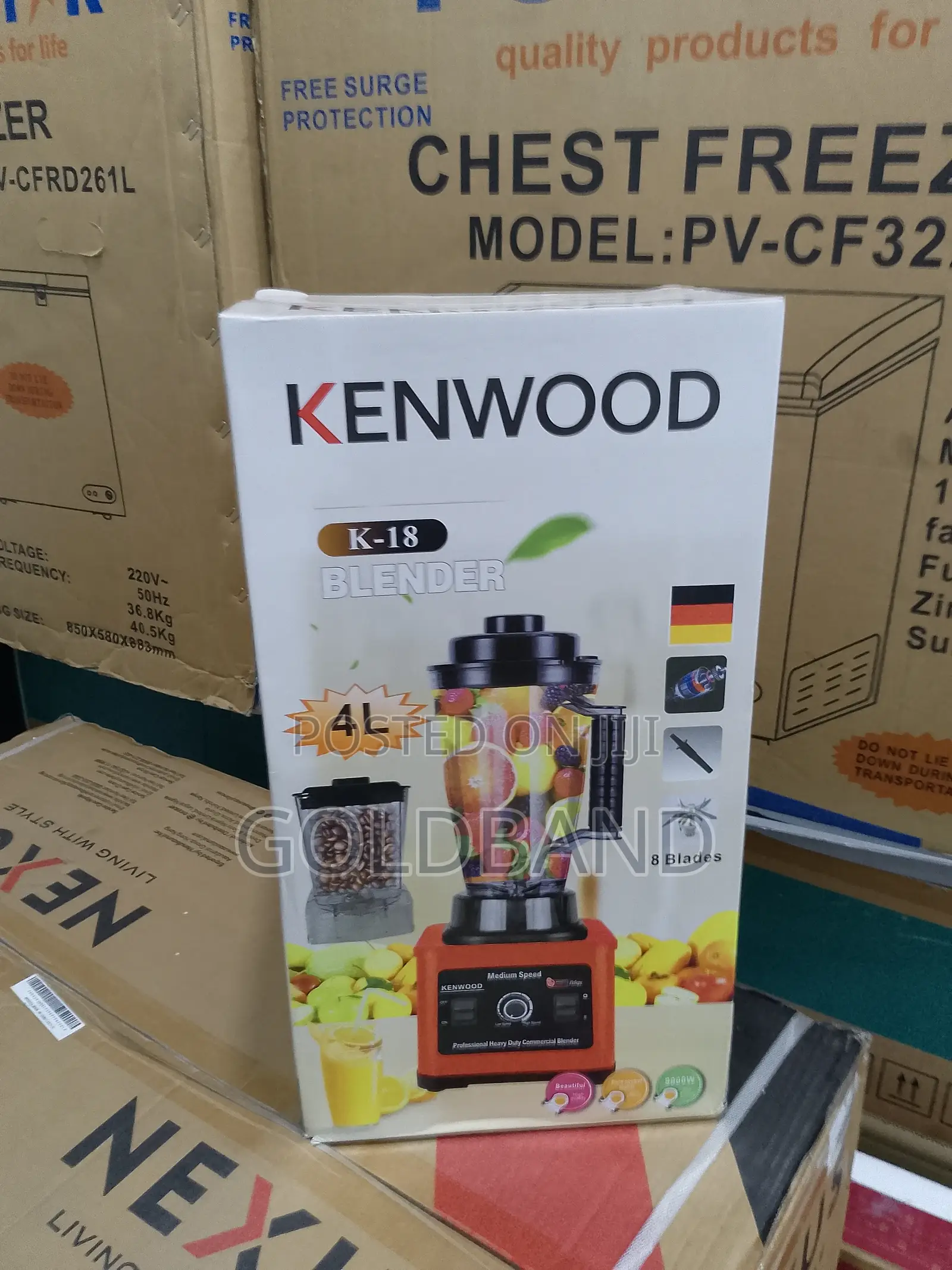 Kenwood K-18 Double Cup 4L Seed Crusher Jar Blender