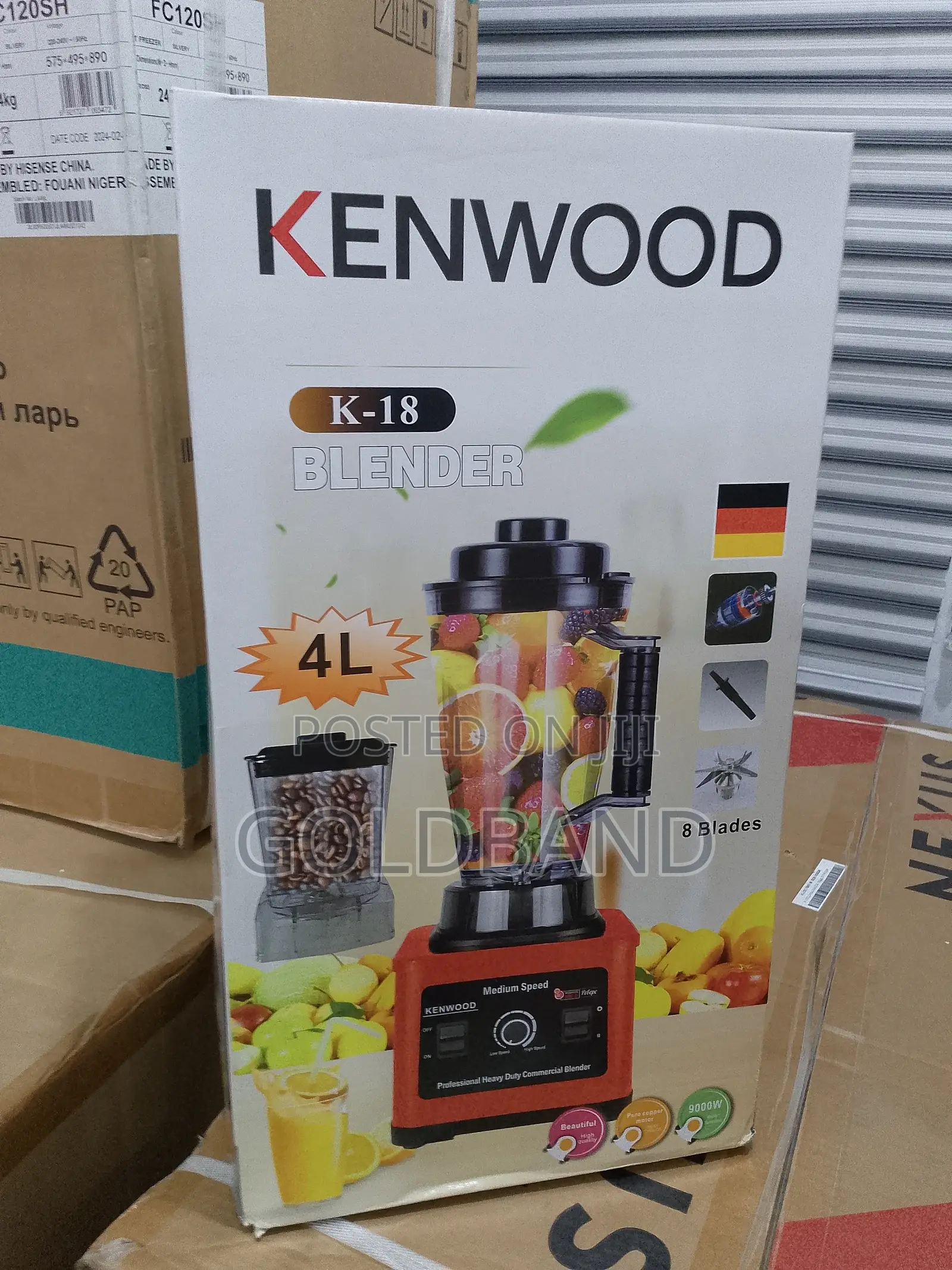 Kenwood K-18 Double Cup 4L Jar Blender (Most Suitable)