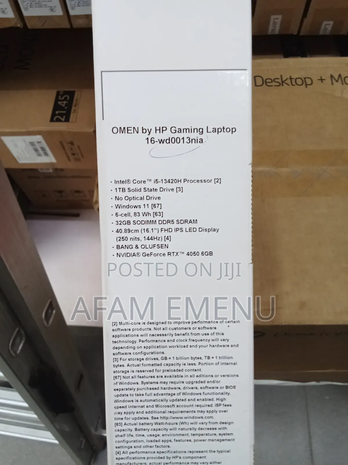 New Laptop HP Omen 16 32GB Intel Core I5 SSD 1T