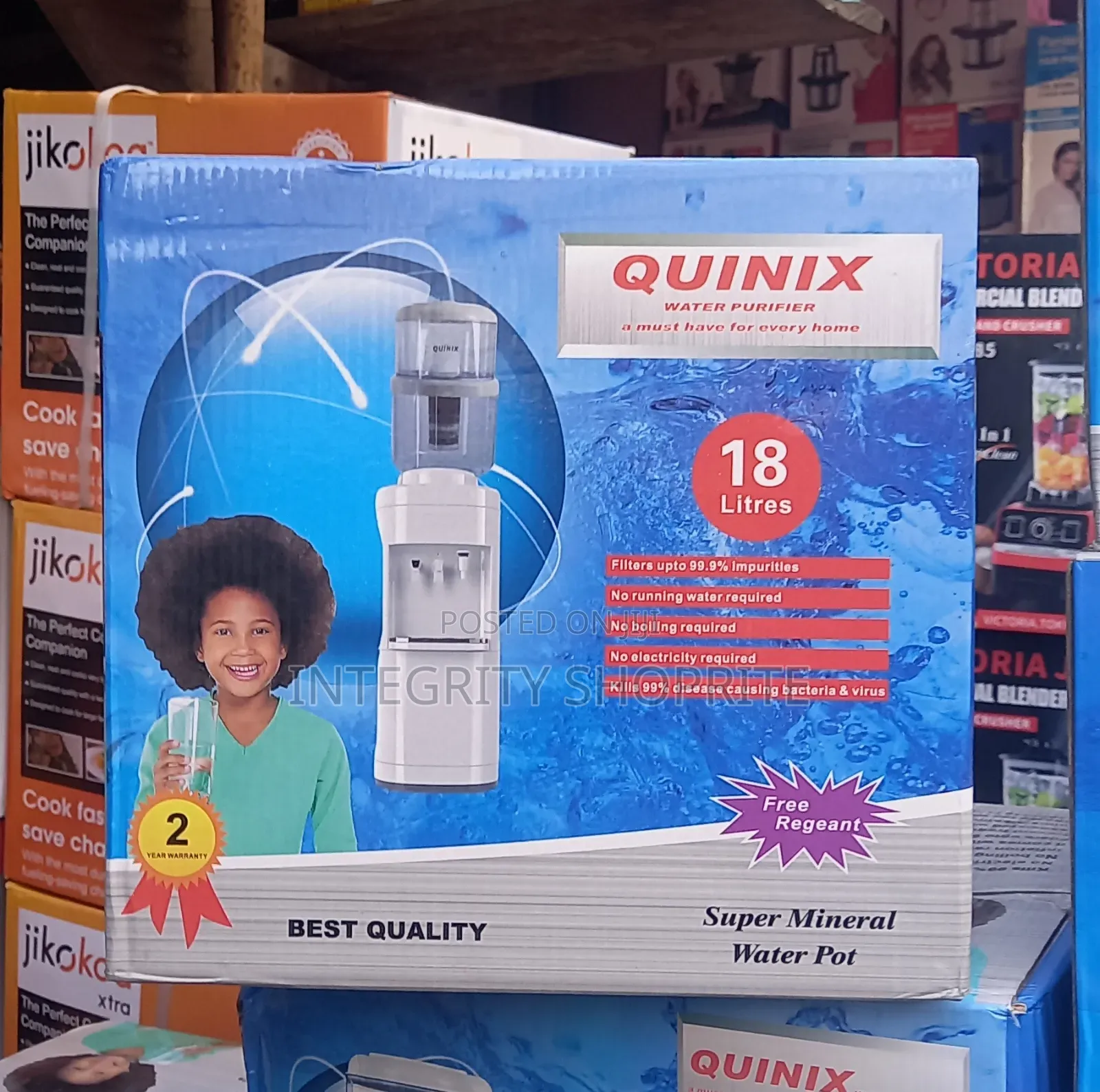 Quinix Water Purifier Filter Dispenser – (18 Litres)
