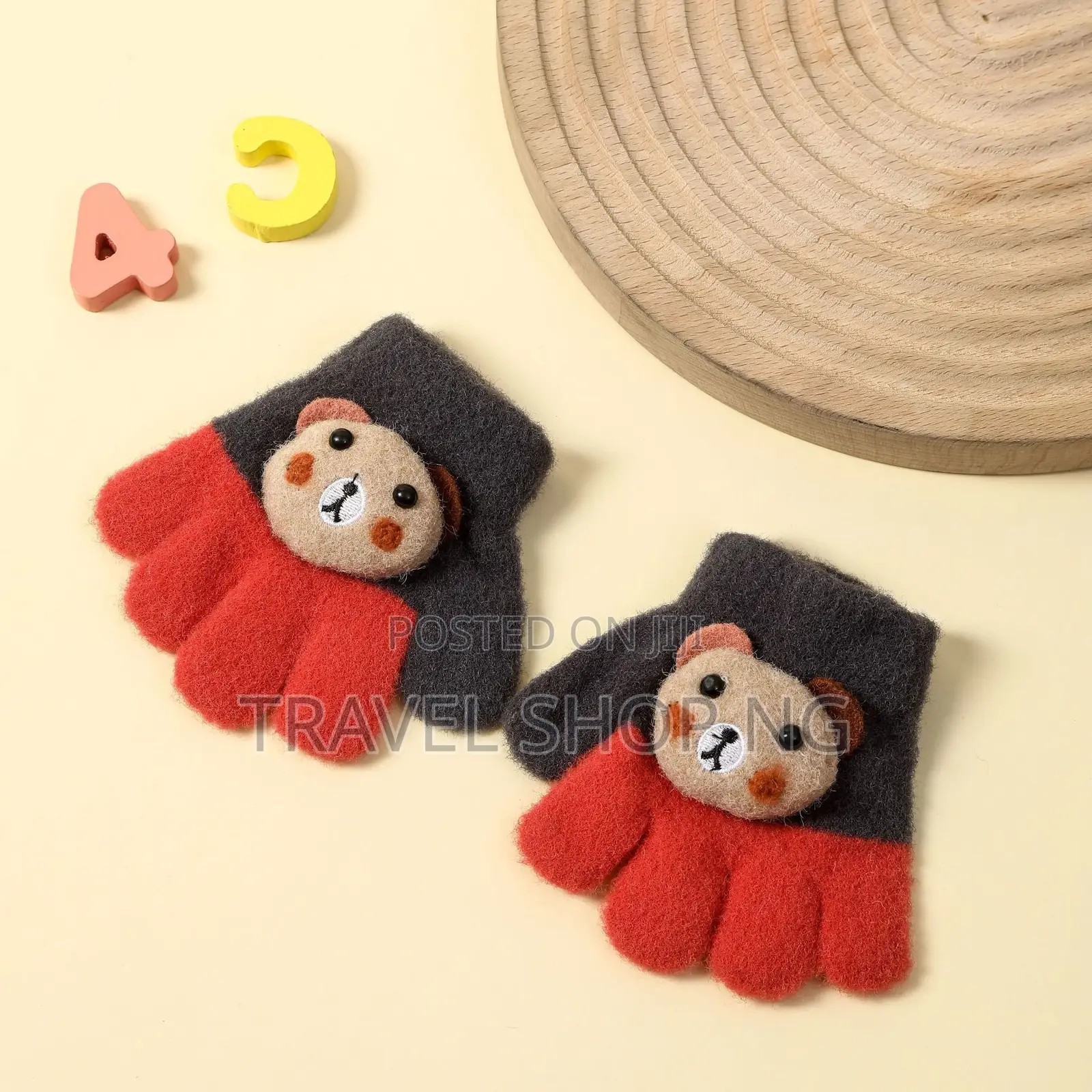 Warm Winter Gloves For Kids - Sizes For 0-3, 3-5, 5-7, 7-9 .